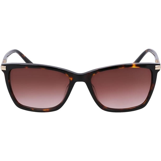 Dark Tortoise - DKNY - Women's Modified Rectangle Sunglasses