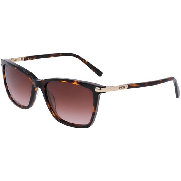 Dark Tortoise - DKNY - Women's Modified Rectangle Sunglasses
