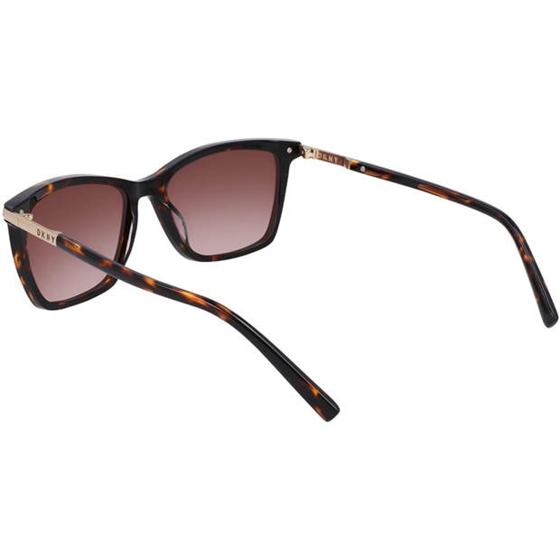 Dark Tortoise - DKNY - Women's Modified Rectangle Sunglasses