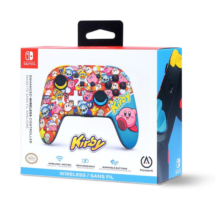 Powera  Pink Enhanced Wireless Controller For Nintendo Switch - World Of Kirby, Sports Direct