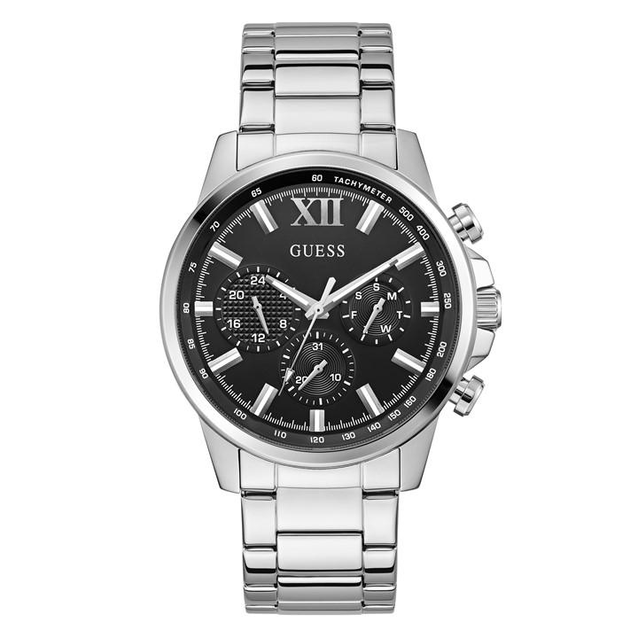 Guess Men's Silver Walker Analogue Quartz Watch, Sports Direct
