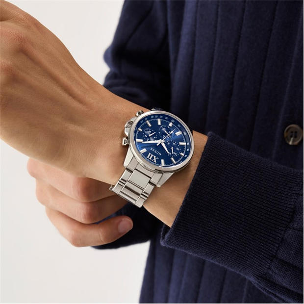 Blue/Silver - Guess - Men's Walker Analogue Quartz Watch