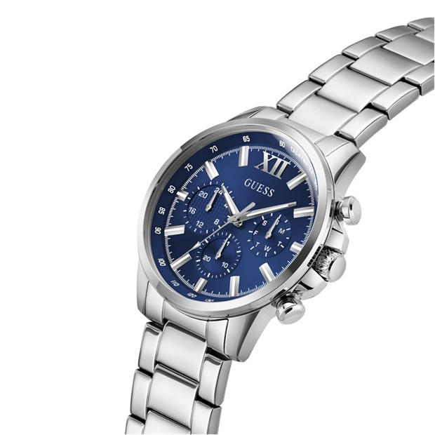 Blue/Silver - Guess - Men's Walker Analogue Quartz Watch