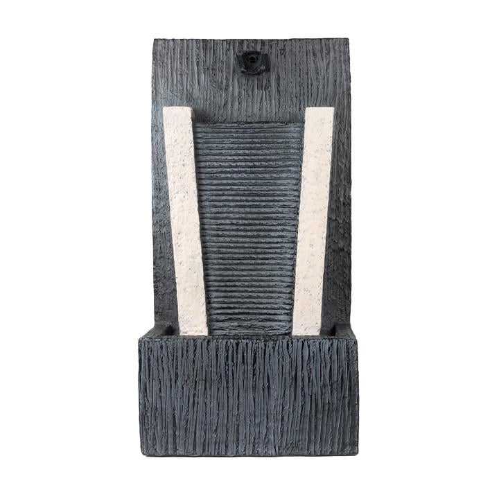 Streetwize  Grey Solar Water Feature - Stone Column Water Fountain, Sports Direct