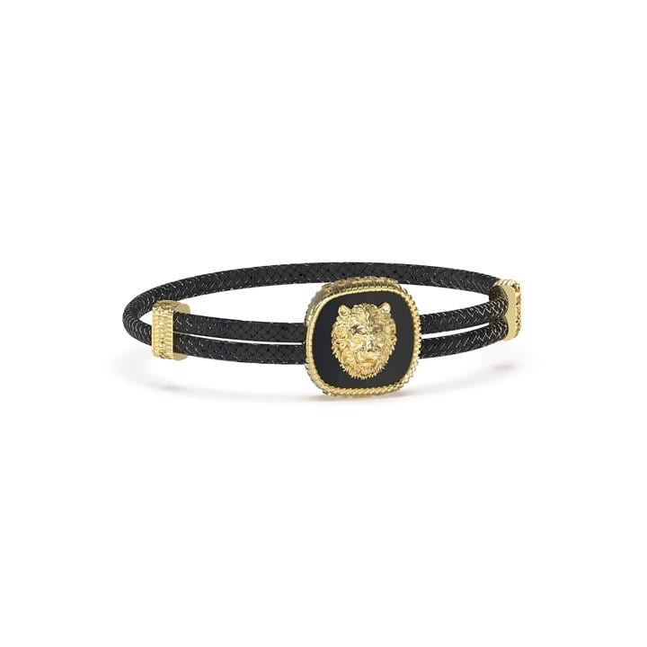 Guess Men's Black Lion King Cuff Bracelets, Sports Direct