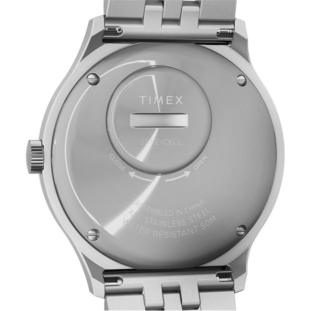 Сиво/Стомана - Timex - Men's Water Resistant Analogue Quartz Watch