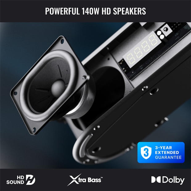 Black - MAJORITY - Majority Bowfell Axis 2.1 Soundbar
