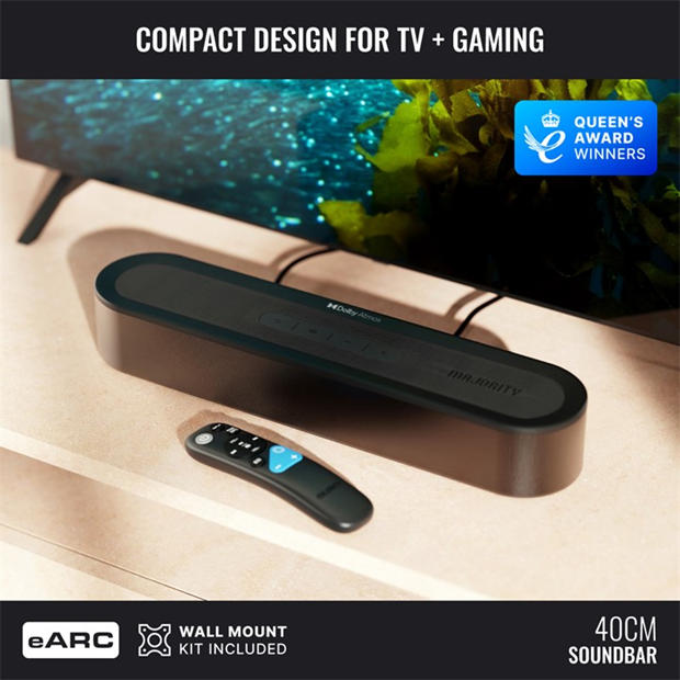 Black - MAJORITY - Majority Bowfell Axis 2.1 Soundbar