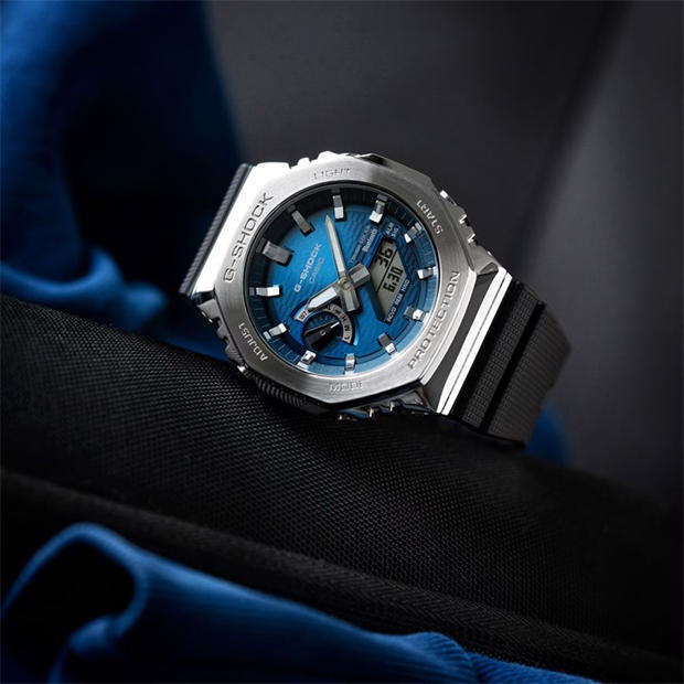 Син/Черен - G SHOCK - Men's Bluetooth Solar Stainless Steel Digital Watch