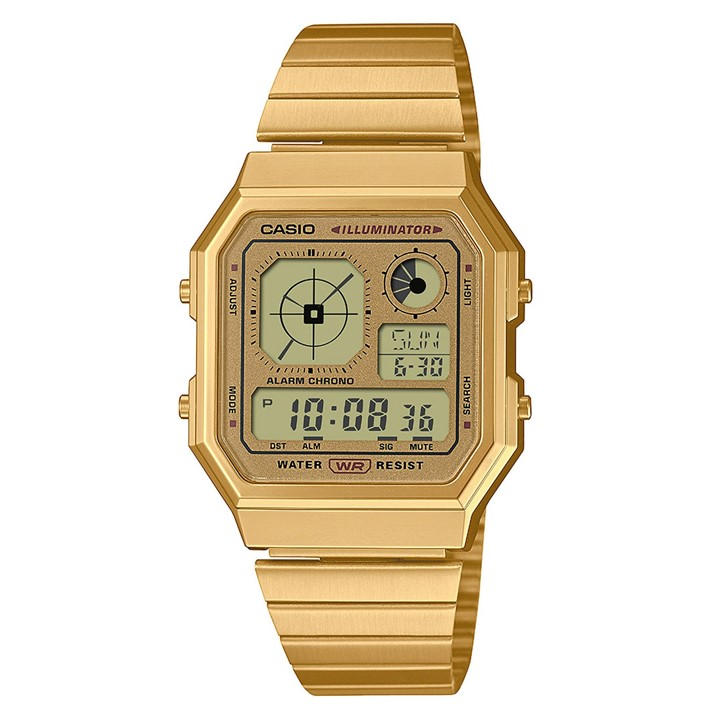 Casio  Gold  Digital Watch in Size 40.5 × 33.9 × 9 mm, Sports Direct