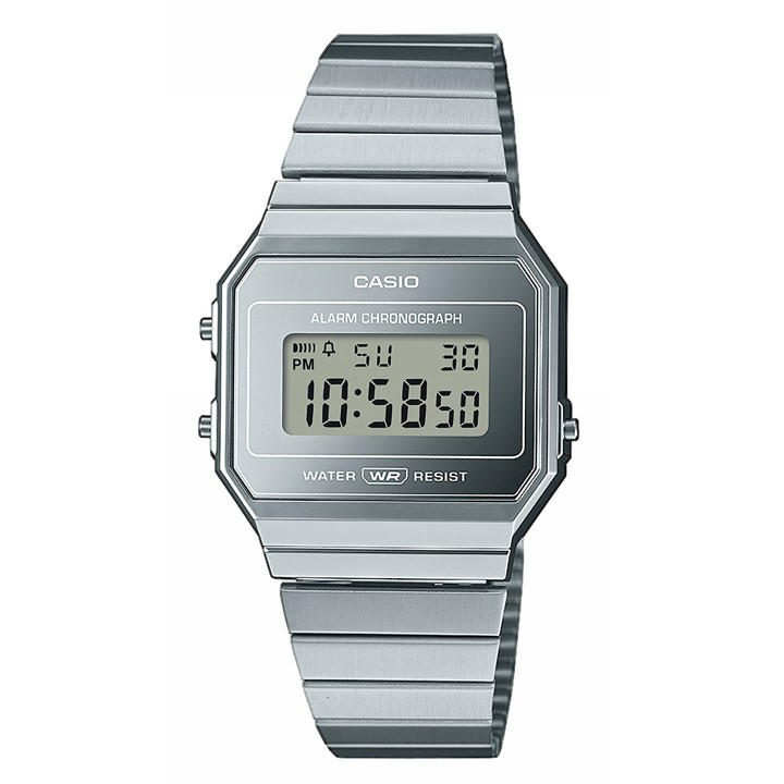 Casio  Silver  Digital Watch in Size 37.4 × 35.5 × 6 mm, Sports Direct
