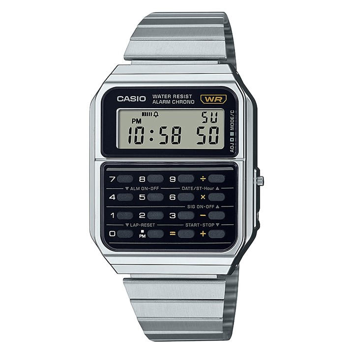 Casio Men's Silver Digital Watch in Size 43.2 MM, Sports Direct
