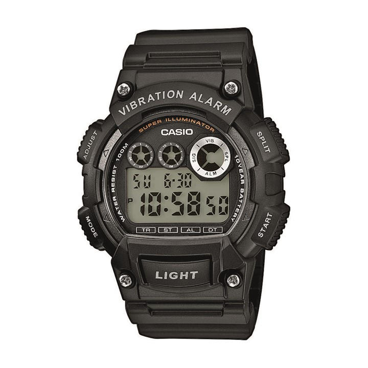 Casio Men's Black Digital Watch in Size 51.4 × 47.1 × 16.1 mm, Sports Direct