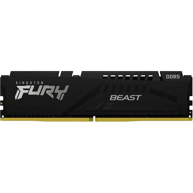 Black - Kingston Technology - FURY Beast 32GB DDR5 5600MHz PC RAM for Gaming - Black