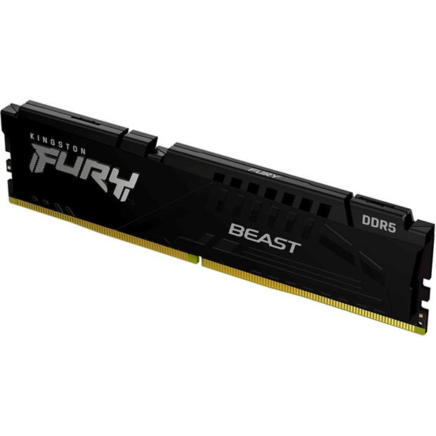 Black - Kingston Technology - FURY Beast 32GB DDR5 5600MHz PC RAM for Gaming - Black