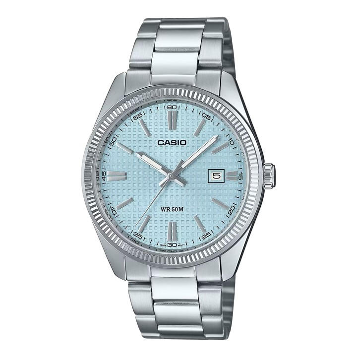 Casio Men's Silver Stainless Steel Digital Watch in Size 44.2 × 38.5 × 9.4 mm, Sports Direct