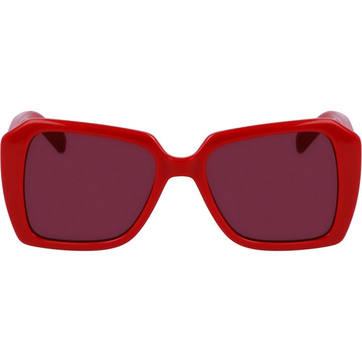 Karl Lagerfeld Women's Red Uv Protection Rectangle Sunglasses, Sports Direct