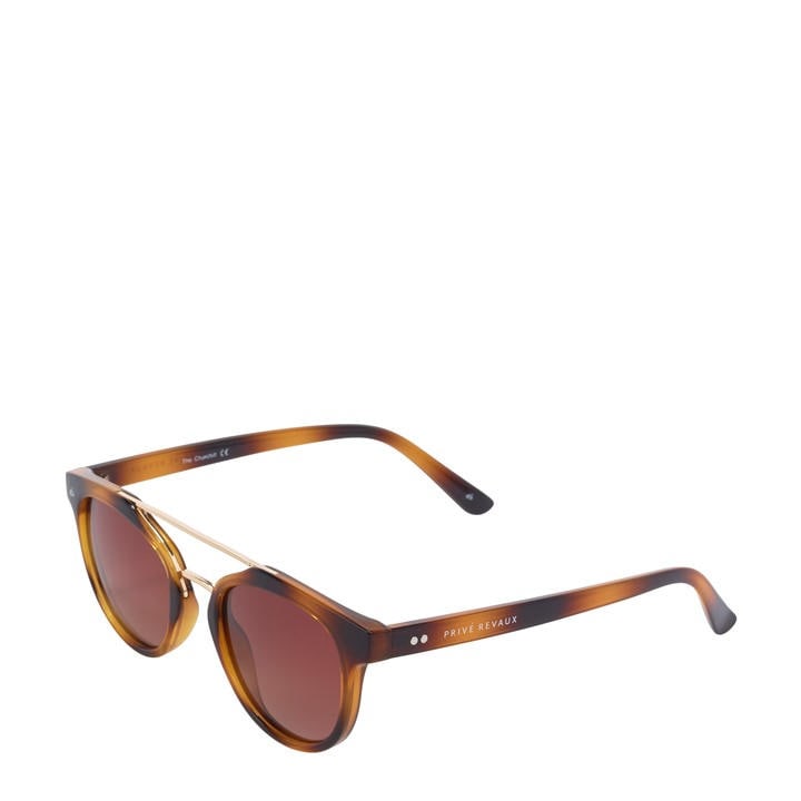 Prive Revaux  Brown The Churchill Aviator Sunglasses, Sports Direct