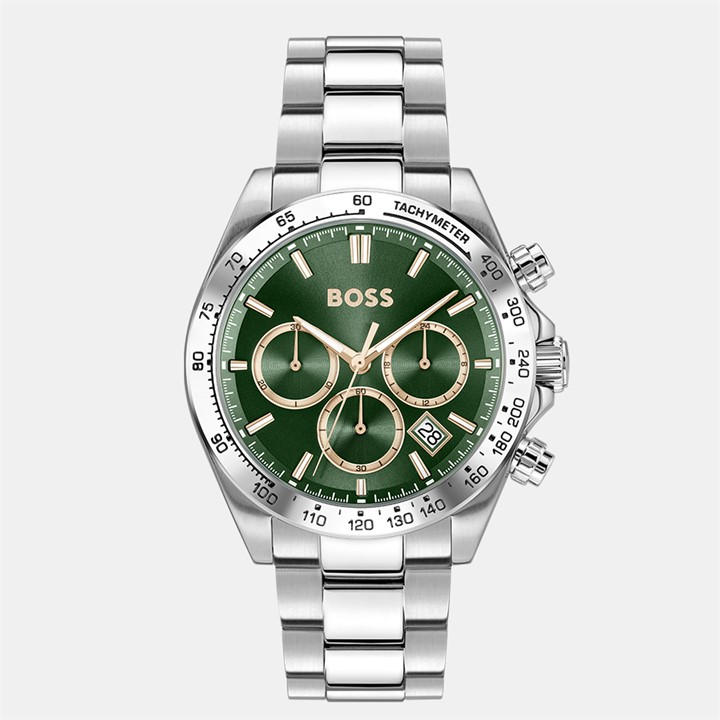 Boss Men's Silver Gents Hero Bracelet Watch, Sports Direct