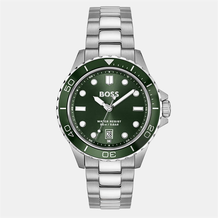 Boss Men's Silver Gents Troper Sport Bracelet Watch, Sports Direct