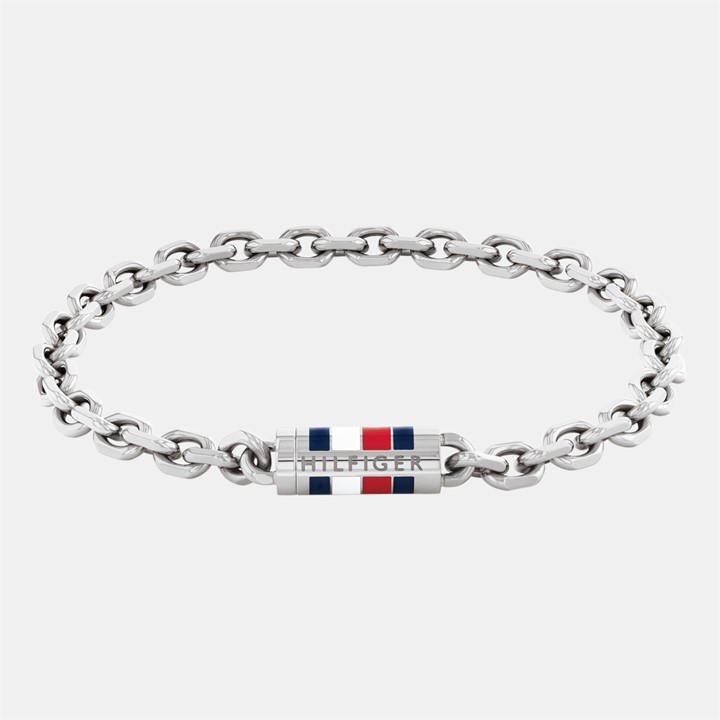 Tommy Hilfiger Men's Silver ’S Chain Bracelet, Sports Direct
