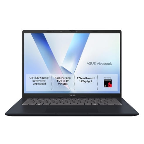 ASUS - ASUS Vivobook 14 14 WUXGA Laptop - Snapdragon X X1-26-100 8GB RAM 256GB SSD Windows 11 Home
