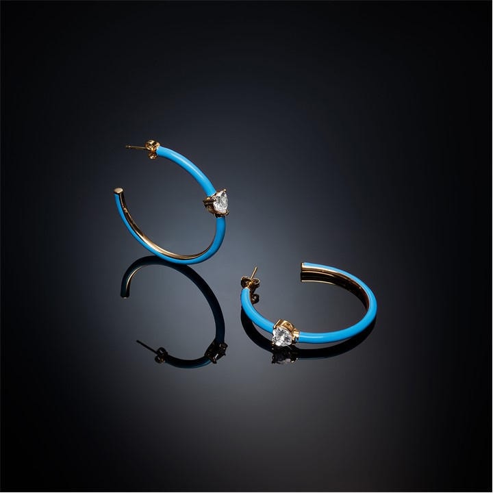 Chiara Ferragni Women's  Classic Hoop Earrings, Sports Direct