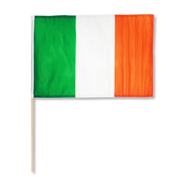 Official  Green Gaelic Hand Flag, Sports Direct