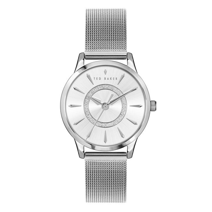 Ted Baker  Silver Fitzrovia Quartz Analogue Watch, Sports Direct
