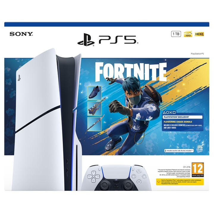Playstation   Ps5 Fortnite Flowering Chaos Disc Bundle, Sports Direct