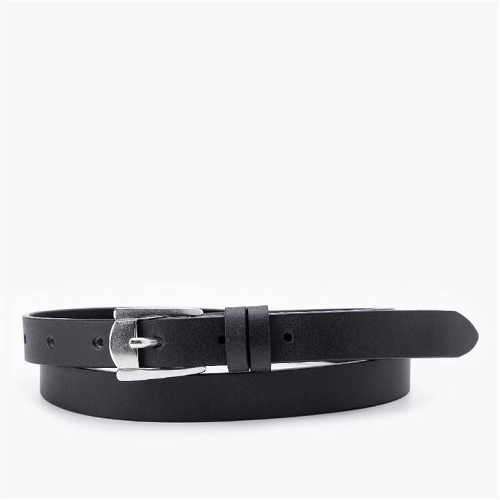 Levis Women's Black Vintage Narrow Leather Belt in Size 90, Sports Direct