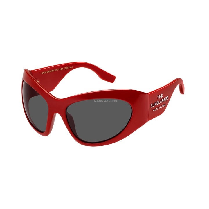 Marc Jacobs Women's Red Rectangular Round Sunglasses in Size Ladies, Sports Direct