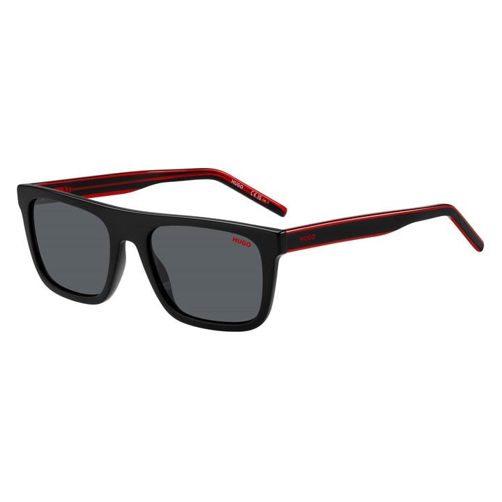 Hugo  Black Round Sunglasses in Size Mens, Sports Direct