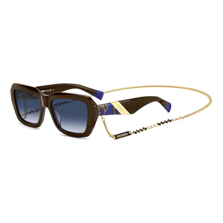 Missoni Women's Brown Rectangular Round Sunglasses in Size Ladies, Sports Direct