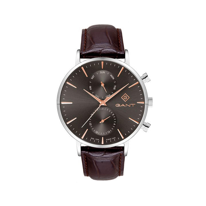 Gant Men's Silver Park Hill Day-Date Ii Watch