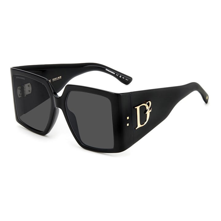 Dsquared2 Women's Black Round Sunglasses in Size Ladies, Sports Direct