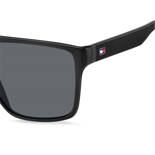 Matte Black - Tommy Hilfiger - Men's Round Sunglasses