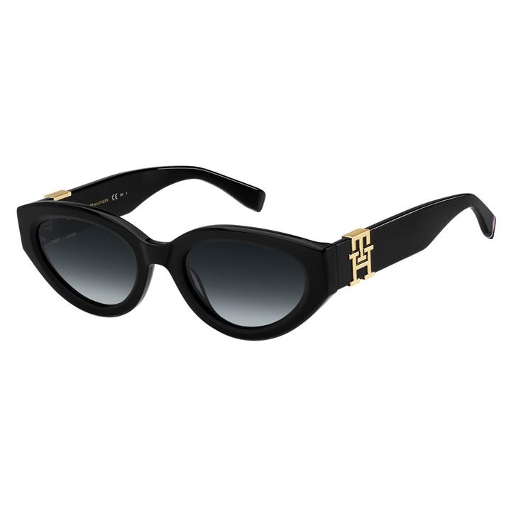 Tommy Hilfiger Women's Black Round Sunglasses in Size Ladies, Sports Direct