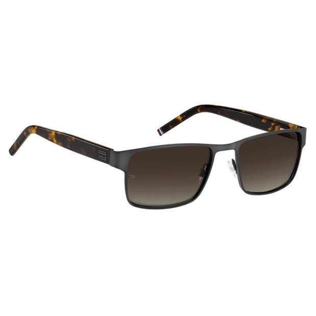 Ruthenium Black - Tommy Hilfiger - Men's Round Sunglasses