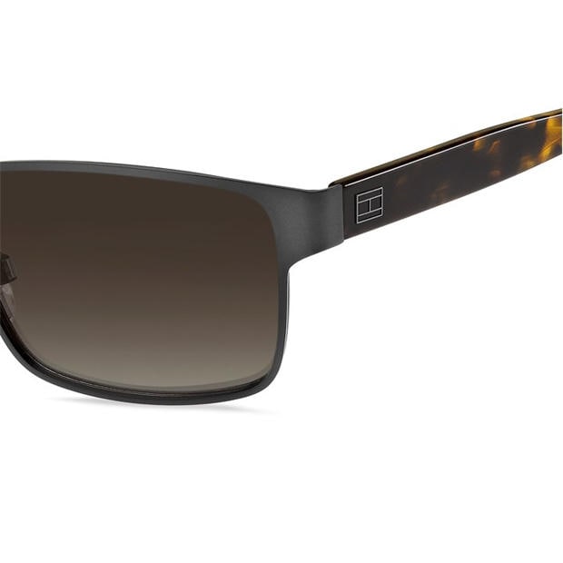 Ruthenium Black - Tommy Hilfiger - Men's Round Sunglasses