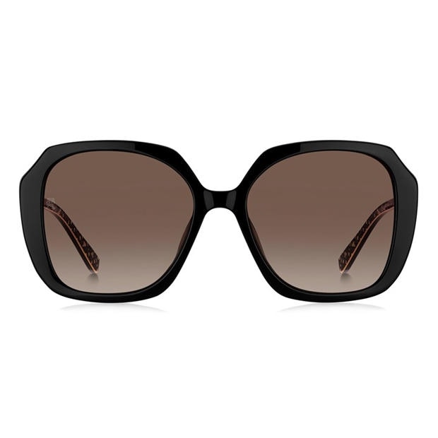 Black Brown - Tommy Hilfiger - Women's Round Sunglasses