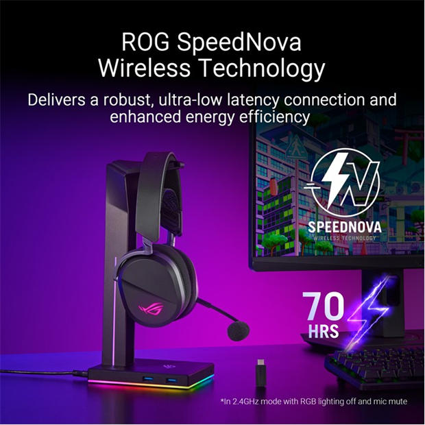 Black - ASUS - ASUS ROG Pelta RGB Wireless Gaming Headset
