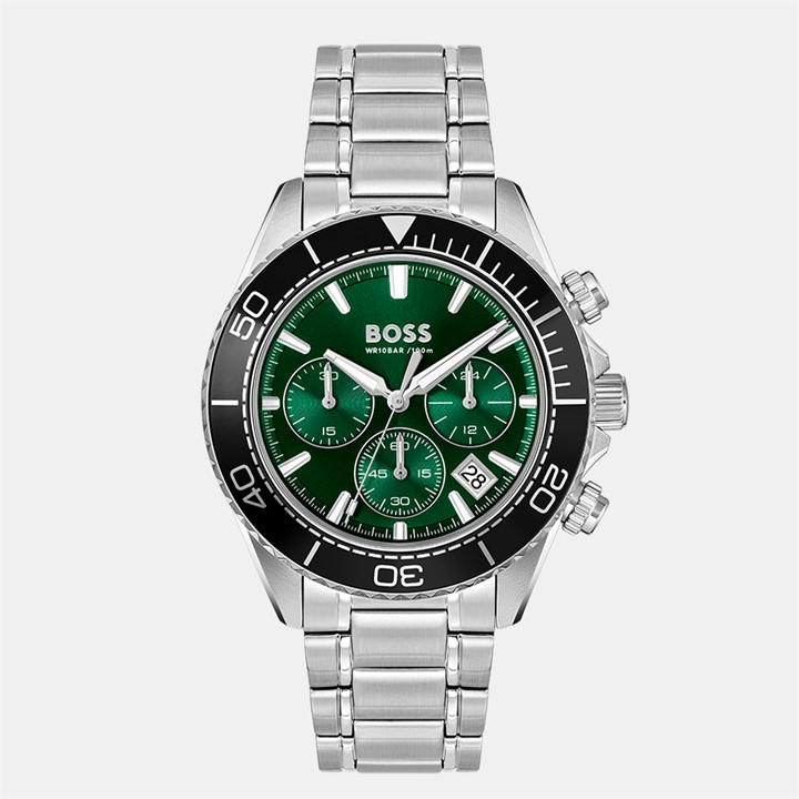Boss Men's Silver Gents Sealiner Chrono Stainless Steel Watch, Sports Direct