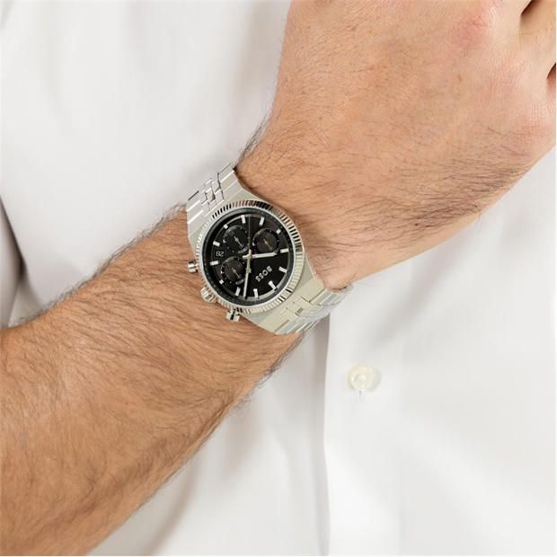 Black/Silver - Boss - Gents BOSS Candor Prime Chrono Watch