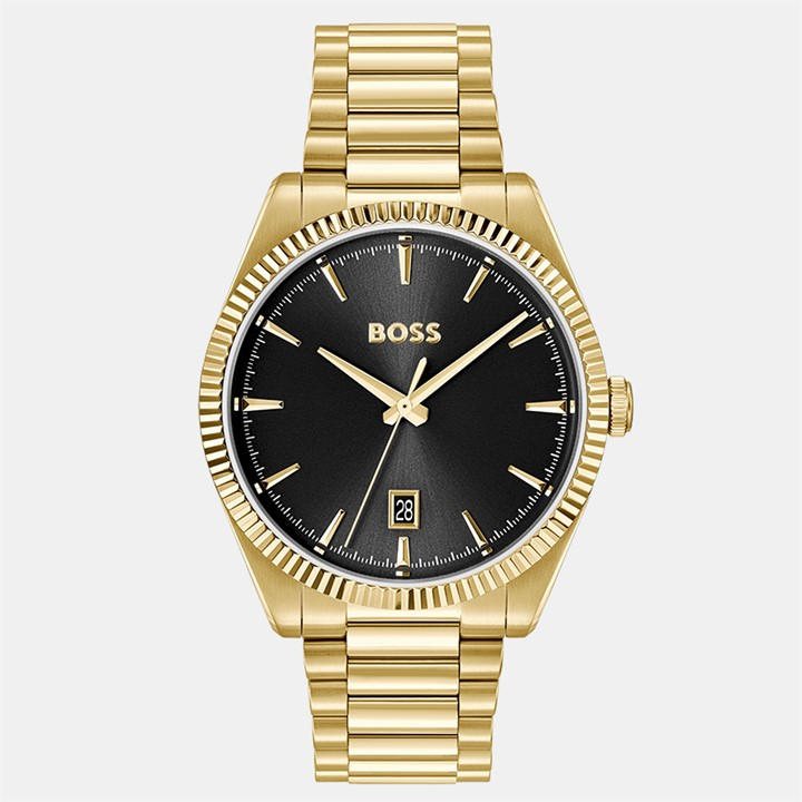 Boss Men's Gold Gents Cheswick Watch, Sports Direct
