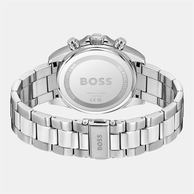 Blue/Silver - Boss - Gents BOSS Hero 2.0 Chrono Stainless Steel Watch