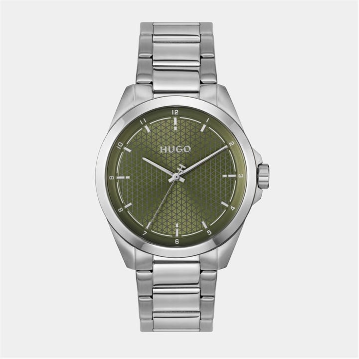 Hugo Men's Silver Gents #Seam Bracelet Watch, Sports Direct