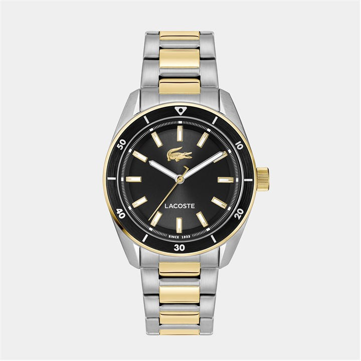 Lacoste Men's Black Boston Watch, Sports Direct