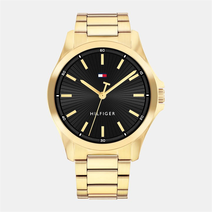 Tommy Hilfiger Men's Gold Plated Bracelet Watch, Sports Direct