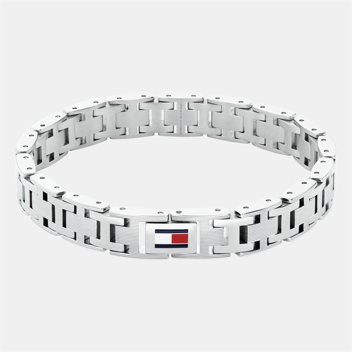 Tommy Hilfiger Men's Silver ’S Bracelet, Sports Direct